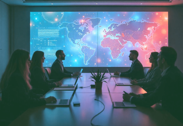 Horizon Europe 2025 proposal excellence team meeting - Digital marketing agency specialists developing comprehensive guide for EU funding applications and consortium coordination strategies
