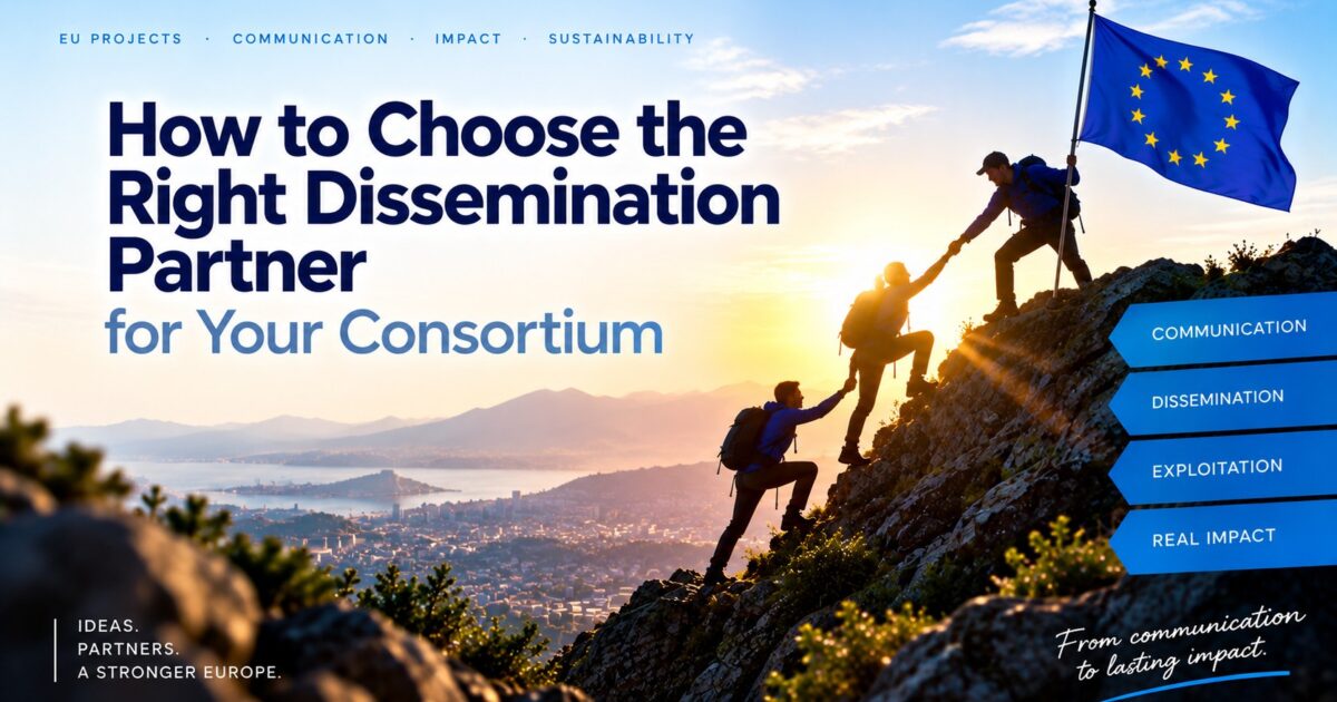 How to Choose the Right Dissemination Partner for Your Consortium Choosing the right dissemination partner for an EU project consortium, with communication, dissemination, exploitation and impact responsibilities