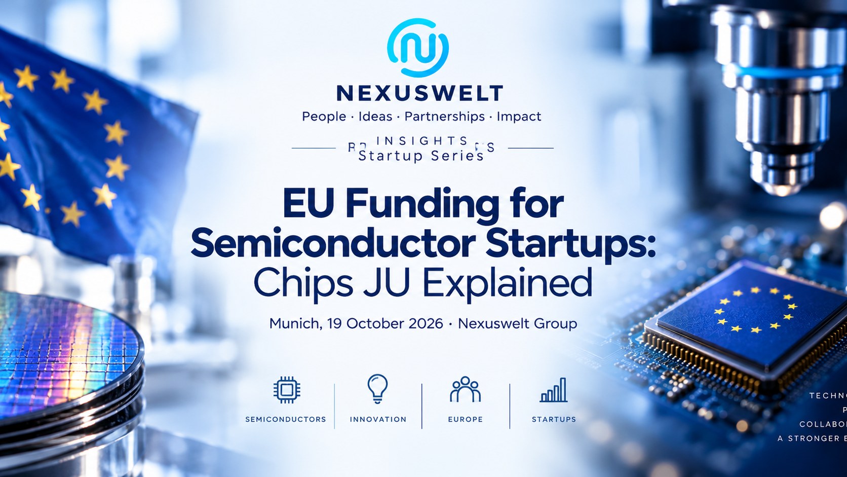 Semiconductor startup accessing EU Chips JU opportunities, design infrastructure and collaborative funding