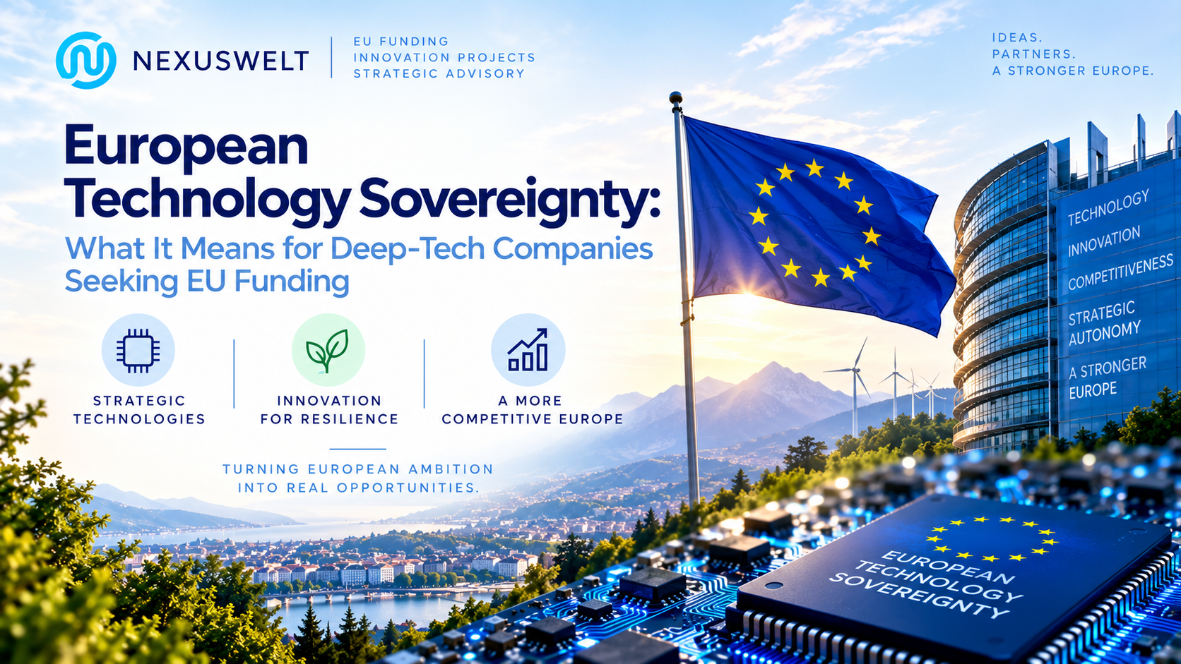 European technology sovereignty and EU funding for deep-tech companies, including strategic technologies, semiconductors, AI, clean energy and European competitiveness