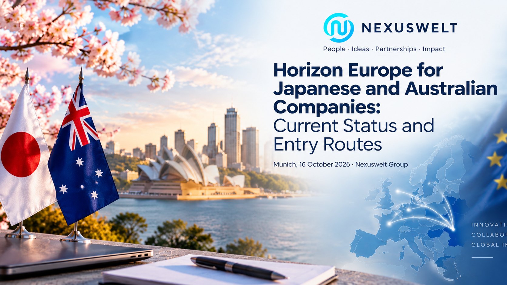 Japanese and Australian companies entering Horizon Europe Pillar II through European consortia